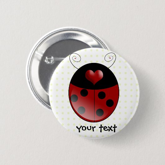 Ladybug Gifts Ronde Button 5,7 Cm (Voorkant /achterkant)