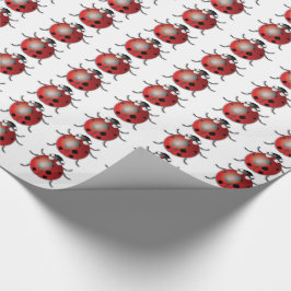 Ladybug - Glanzend opvulpapier, 30 x 15 inch Cadeaupapier