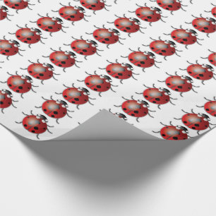 Ladybug - Glanzend opvulpapier, 30 x 15 inch Cadeaupapier