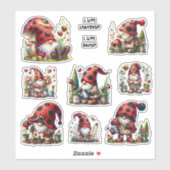 LadyBug Gnome Life Stickers (Vel)