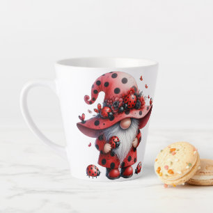 Ladybug Gnomes Latte Mok
