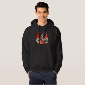 Ladybug Gnomes Tomte Scandinavian Three Garden Gno Hoodie (Voorkant volledig)