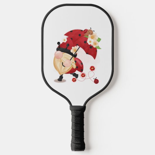 Ladybug Gnoom van Liefde Pickleball Paddle (Voorkant)