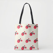 ladybug-groepspatroon tote bag (Voorkant)