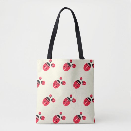 ladybug-groepspatroon tote bag (Voorkant)