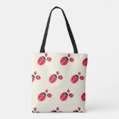 ladybug-groepspatroon tote bag (Achterkant)