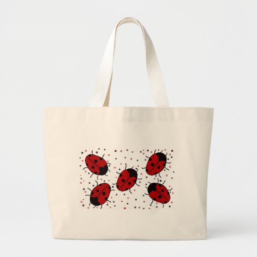 Ladybug Grote Tote Bag (Voorkant)