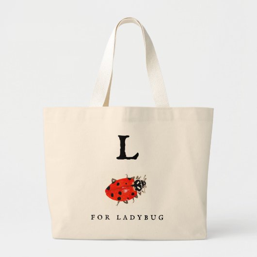 Ladybug Grote Tote Bag (Voorkant)
