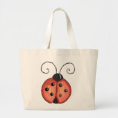 Ladybug Grote Tote Bag (Voorkant)