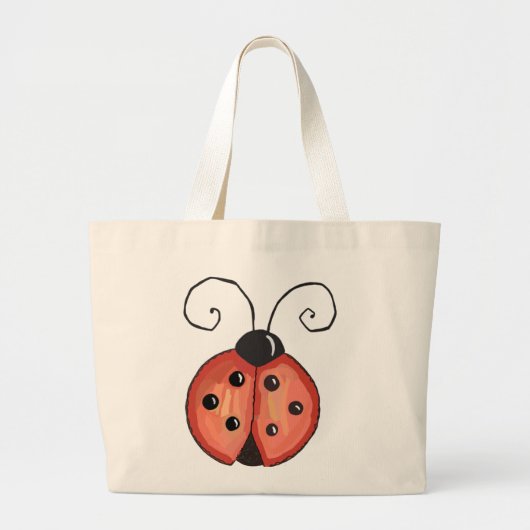 Ladybug Grote Tote Bag (Voorkant)