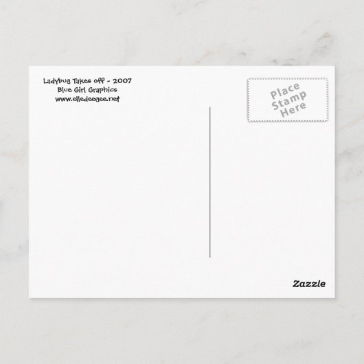 Ladybug haalt Briefkaart uit (Achterkant)