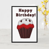 Ladybug Happy Birthday Wenskaart Kaart (Gele Bloem)