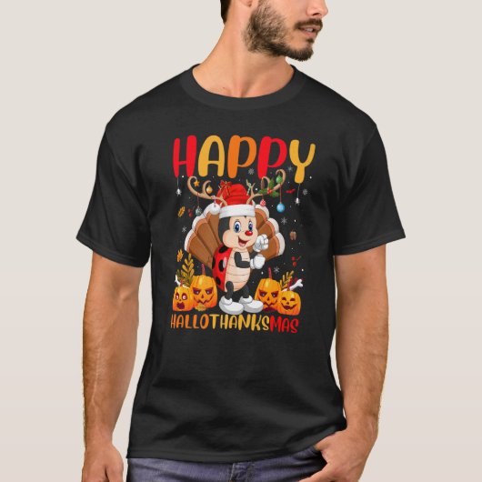 Ladybug Happy Ladybug Hellothanksmas T-shirt (Voorkant)