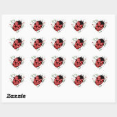 Ladybug Hart Sticker (Vel)