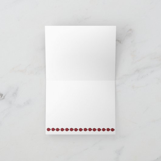 Ladybug - Hartelijk dank Bedankkaart (Binnen)