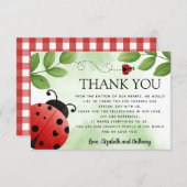 Ladybug - Hartelijk dank Informatiekaartje (Voorkant / Achterkant)