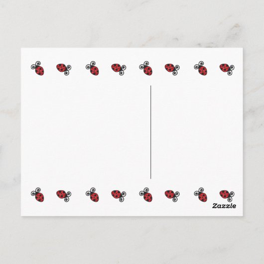 Ladybug Hartelijk dank voor Kaart creditcard Post (Achterkant)