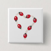 Ladybug Heart Button (Voorkant)