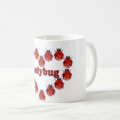 Ladybug Heart Coffee-Mok Koffiemok (Voorkant rechts)