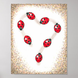 Ladybug Heart Fine Art Print