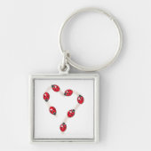 Ladybug Heart Keychain (Voorkant)