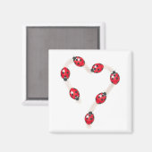 Ladybug Heart Magnet (Voorkant / Achterkant)