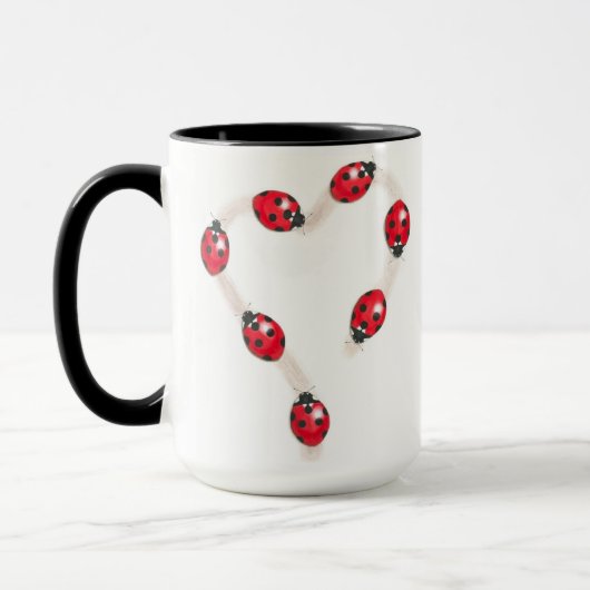 Ladybug Heart Mok (Links)