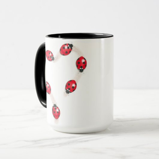 Ladybug Heart Mok (Voorkant links)
