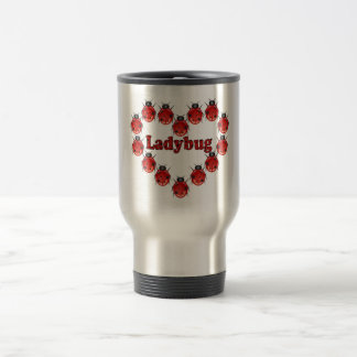 Ladybug Heart Travel Coffee Mug Reisbeker