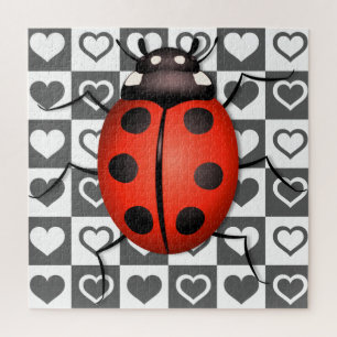 Ladybug & Hearts - Cute Legpuzzel
