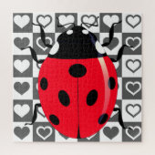 Ladybug & Hearts - Legpuzzel (Verticaal)