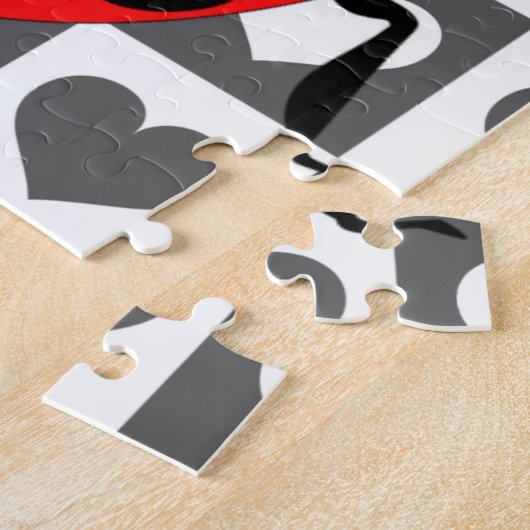 Ladybug & Hearts - Legpuzzel (Zijkant)