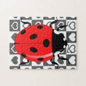 Ladybug & Hearts - Legpuzzel (Horizontaal)