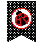 Ladybug Het is een meisje Baby shower opknoping Ba Vlaggetjes (Eerste vlag)