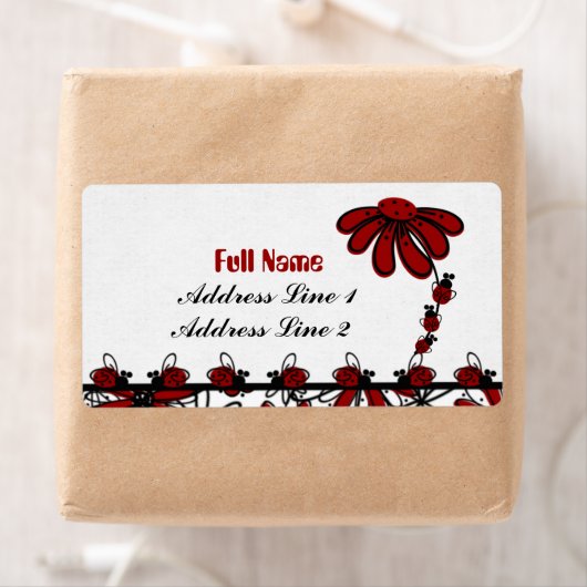 Ladybug Hot-Line Avery Label (Insitu)