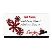 Ladybug Hot-lips Avery Label (Voorkant)