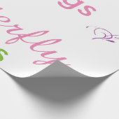 Ladybug Hugs Butterfly Kisses gift omslagpapier Cadeaupapier (Hoek)