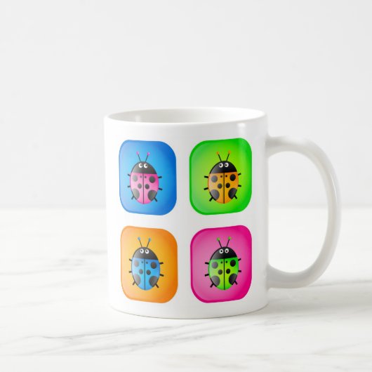 Ladybug Icons Koffiemok (Rechts)