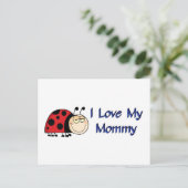 Ladybug Ik hou van mijn mama Briefkaart (Staand voorkant)