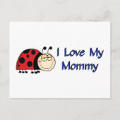 Ladybug Ik hou van mijn mama Briefkaart (Voorkant)