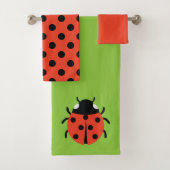 Ladybug Illustratie Bad Handdoek (Insitu)
