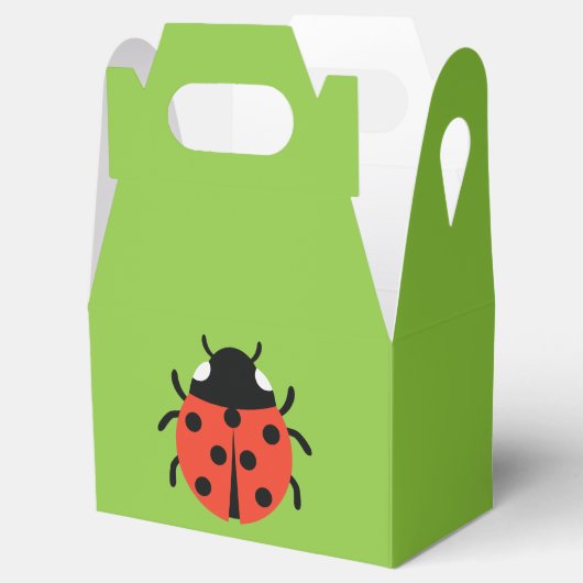Ladybug Illustratie Bedankdoosjes (Geopend)