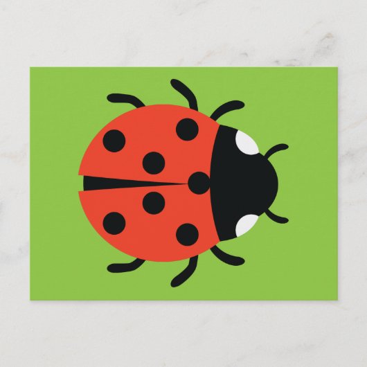 Ladybug Illustratie Briefkaart (Voorkant)