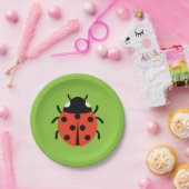 Ladybug Illustratie Papieren Bordje (Feest)