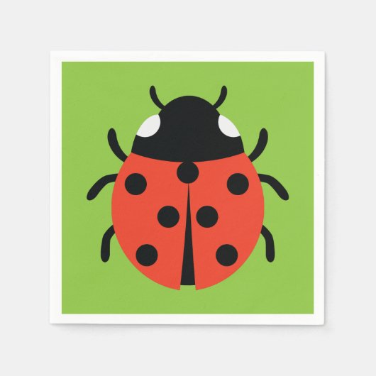 Ladybug Illustratie Servet (Voorkant)
