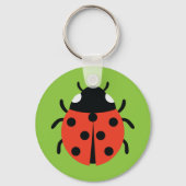 Ladybug Illustratie Sleutelhanger (Voorkant)