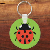 Ladybug Illustratie Sleutelhanger (Voorkant)