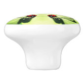 Ladybug in Dogwood Abstracte Natuur Art Keramische Knop (Zijkant)