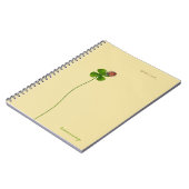 Ladybug in een klaver met vier bladeren - Succes Notitieboek (Linkerzijde)