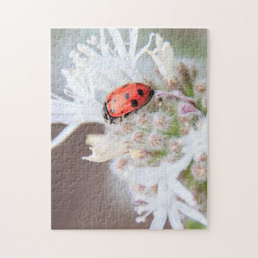 Ladybug in Silverleaf Phacelia op Mt Shasta Puzzle Legpuzzel (Verticaal)